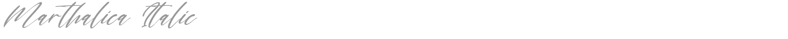Marthalica font preview
